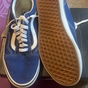 Vans Blue and White Women's Sneakers